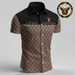 LV SHORT SLEEVE BUTTON SHIRT